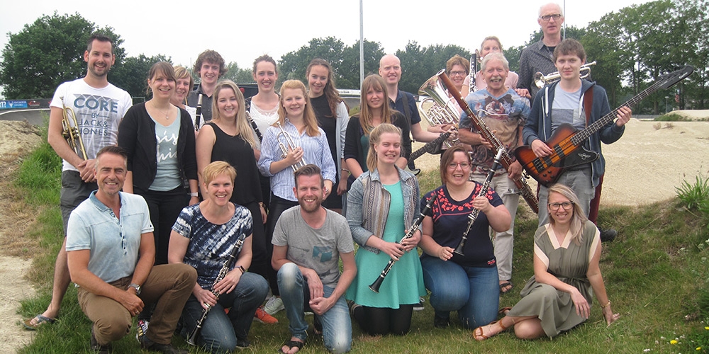 Muzikanten uit het Land van Cuijk, die deel uitmaken van het Vierdaagse Orkest 2016. (Foto: Vierdaagse Orkest)
