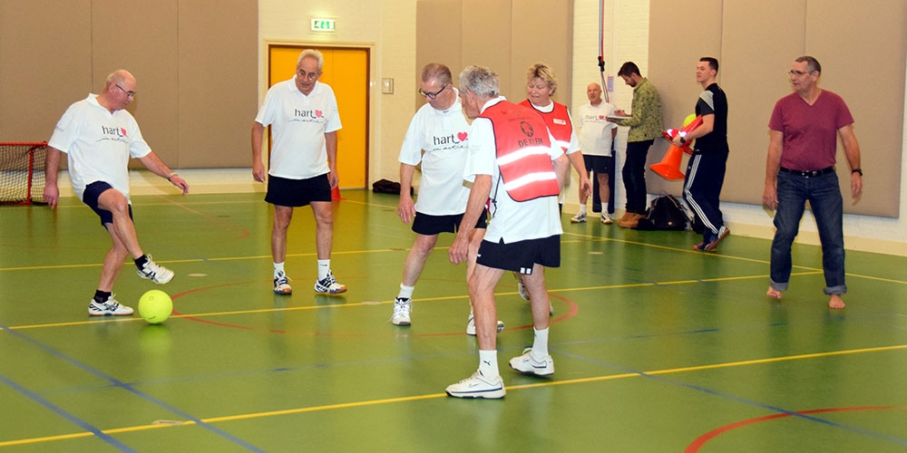 Een renverbod sluit inzet en passie tijdens de match niet uit. (foto: Peter Cornelissen)