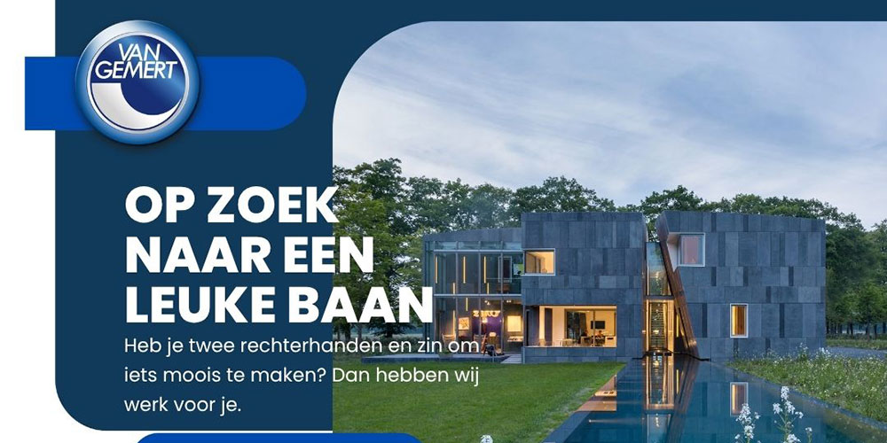 Vacature: Diverse vacatures bij Van Gemert Zwembaden & Sauna’s