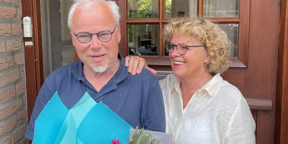 Weekboeket voor Jan en Ria Meulepas in Langenboom
