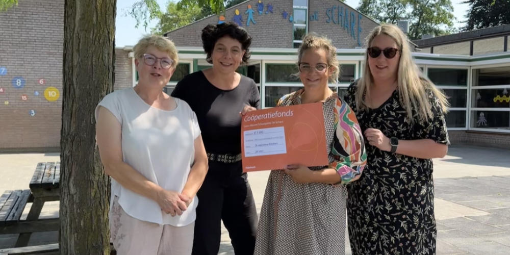 Basisschool De Schare ontvangt bijdrage voor groen-blauw schoolplein