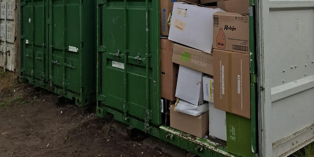 Papier- en ijzercontainer Vilheide Mill i.v.m. vakantie 2 en 9 augustus gesloten