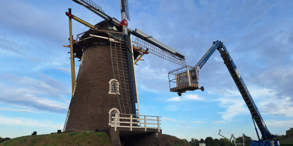 De Heimolen in Sint Hubert kan weer draaien