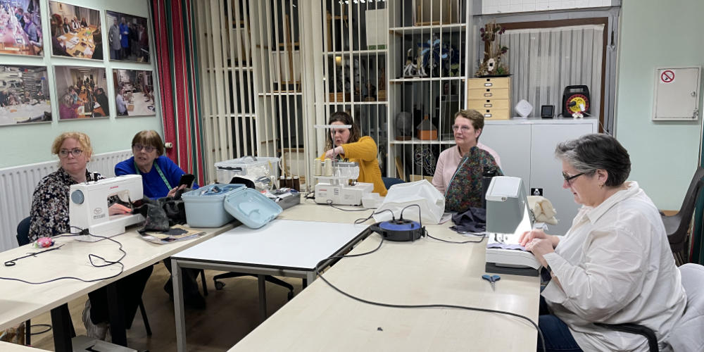 ‘n Blik op het Hobby Centrum Mill - Werken met de naaimachine