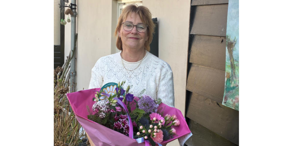 Weekboeket voor José v.d. Heuvel in Wilbertoord