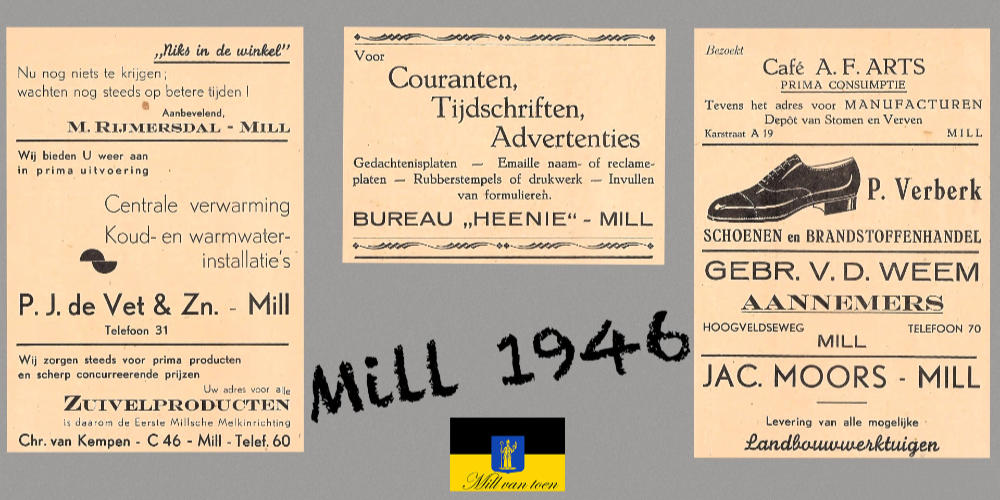 Mill van Toen: Ondernemers in 1946