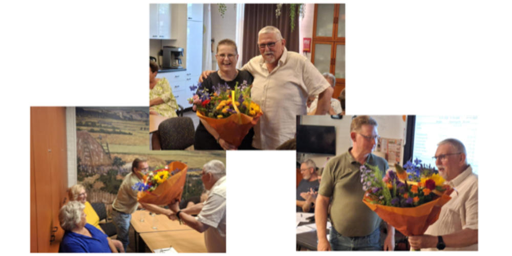 Huldiging jubilarissen bij de Wester