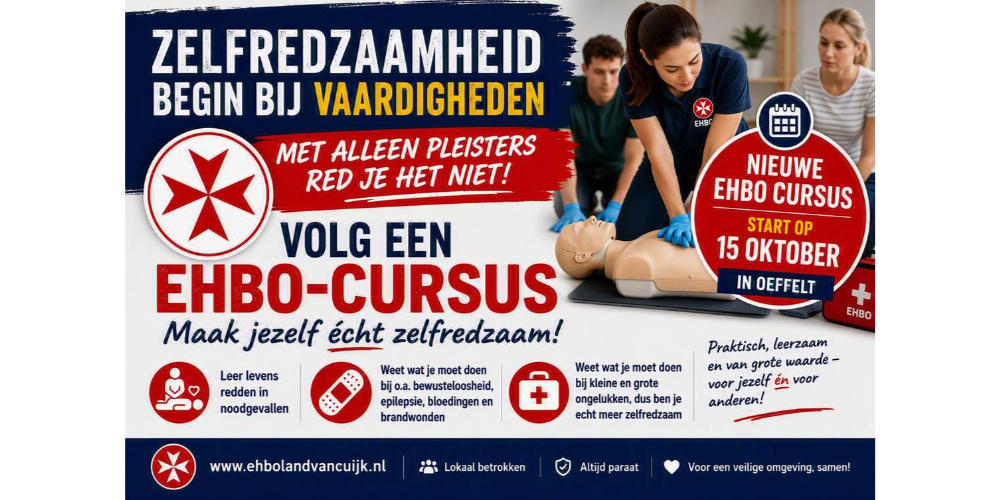 Bescherm wat echt belangrijk is, kies EHBO!