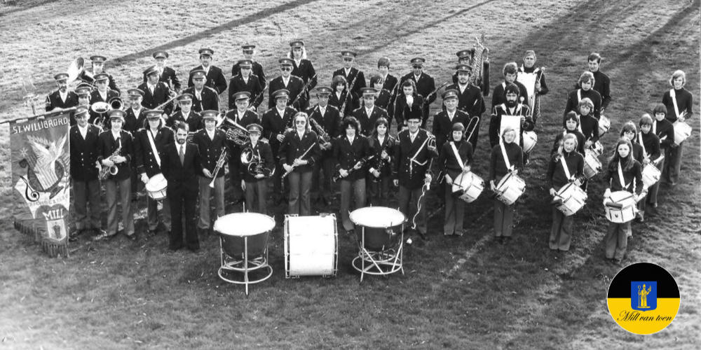 Mill van Toen: 40 jaar harmonie St. Willibrord in 1977