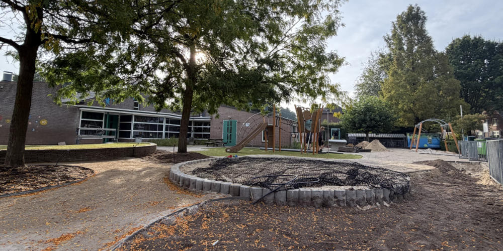 Morgen opening nieuwe speelplaats basisschool De Schare in Sint Hubert