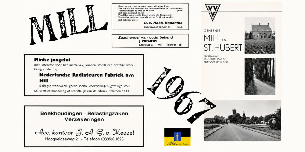 Mill van Toen: een dorp vol bedrijvigheid in 1967