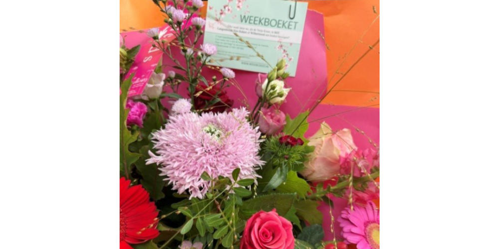 Weekboeket voor Gerard Verbruggen in Wilbertoord